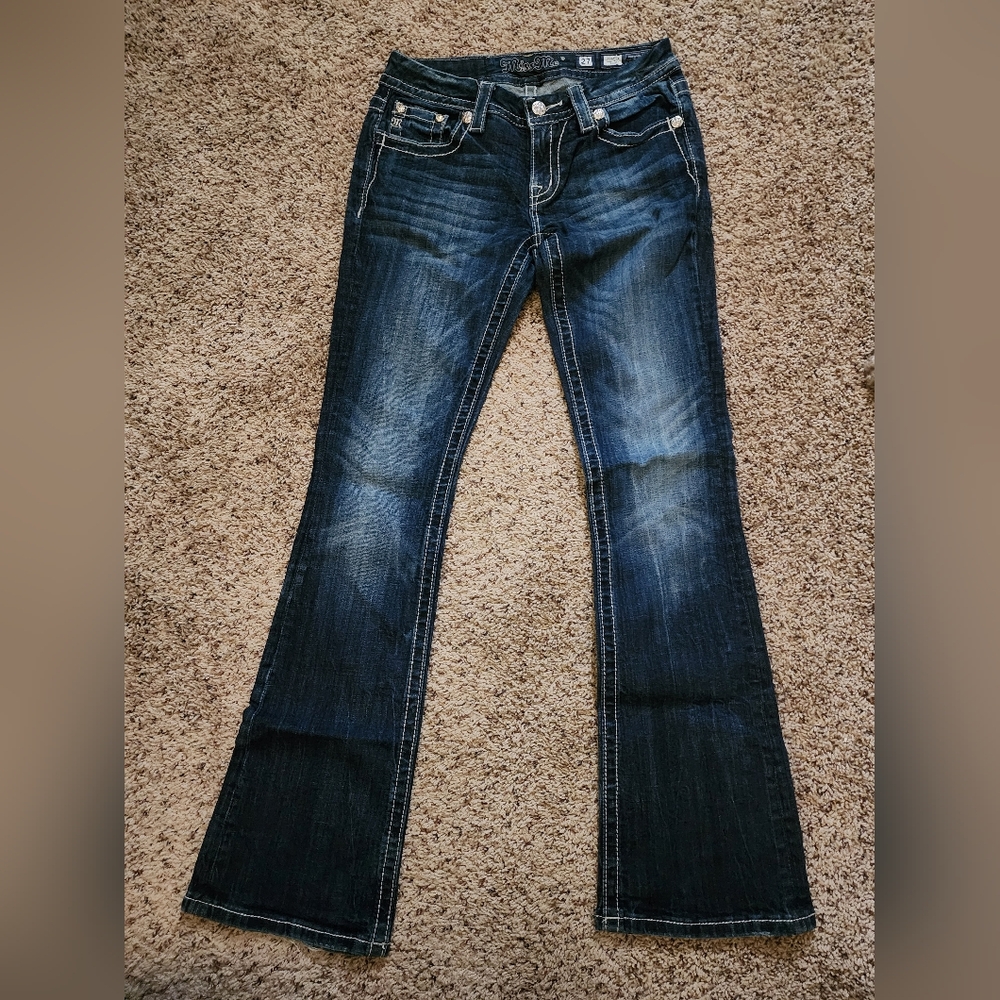 Miss Me Dark Blue Boot Cut Jeans